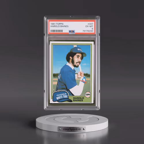 1981 Topps #347 Harold Baines (PSA 6 EX-MT)