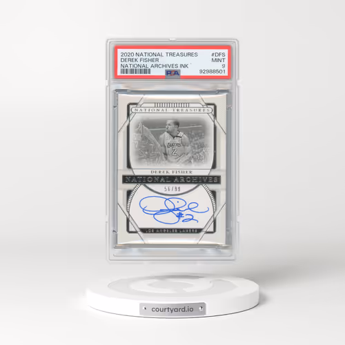 2020 Panini National Treasures National Archives Ink #DFS Derek Fisher (PSA 9 MINT)