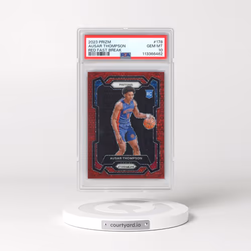 2023 Panini Prizm #178 Ausar Thompson - Red Fast Break (PSA 10 GEM MINT)