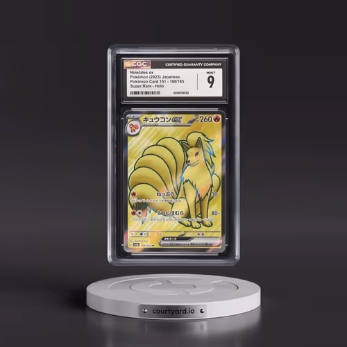2023 Pokémon Card 151 #188/165 Ninetales ex - Super Rare Holo (CGC 9 MINT)