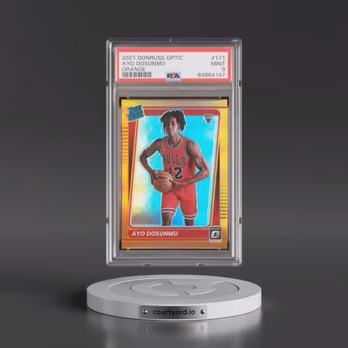 2021 Panini Donruss Optic #171 Ayo Dosunmu - Orange (PSA 9 MINT)