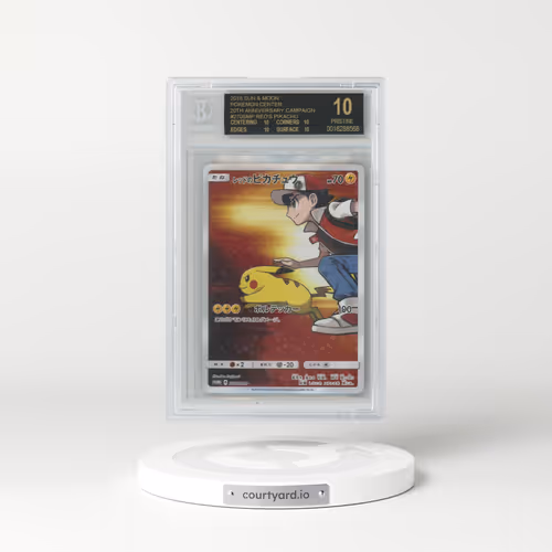 2016 Sun & Moon Promos #270 Red's Pikachu - Pokémon Center 20th Anniversary (BGS 10 PRISTINE)