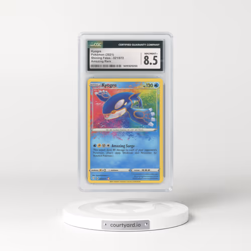2021 Shining Fates #021/072 Kyogre - Amazing Rare (CGC 8.5 NM-MT+)