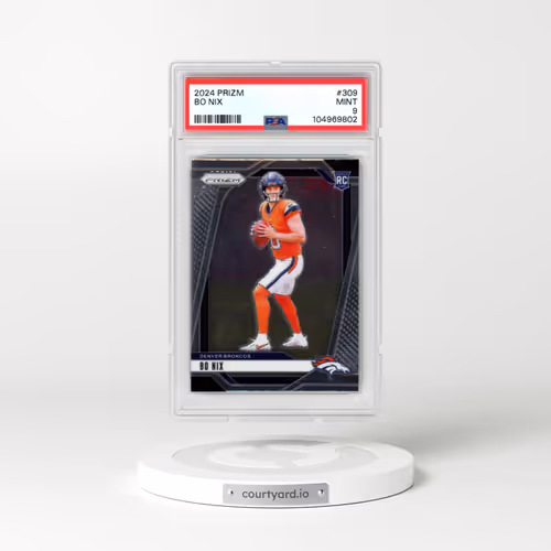 2024 Panini Prizm #309 Bo Nix (PSA 9 MINT)