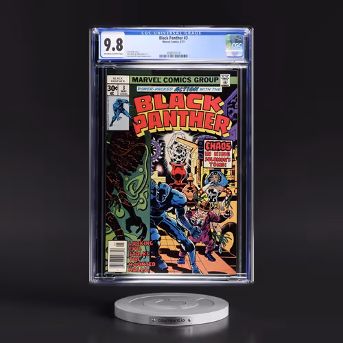 Black Panther #3 CGC 9.8 Off-white to White Pages (Marvel Comics, 5/77) - Universal