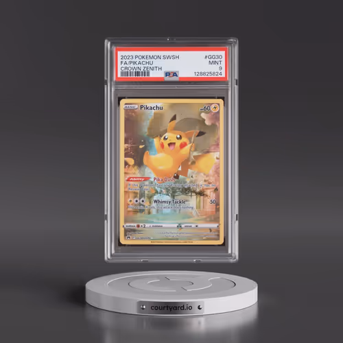 2023 Pokémon Sword and Shield Crown Zenith #GG30 Pikachu - Full Art (PSA 9 MINT)