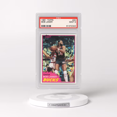 1981 Topps #25 Bob Lanier (PSA 9 MINT)