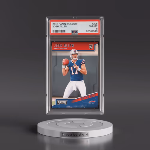 2018 Panini Playoff #205 Josh Allen (PSA 8 NM-MT)