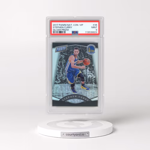 2017 Panini National Convention VIP #36 Stephen Curry - Silver Prizm (PSA 9 MINT)