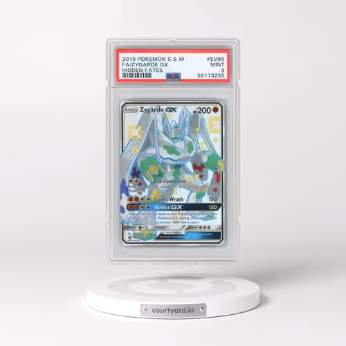 2019 Pokémon Sun & Moon Hidden Fates #SV65 Zygarde GX - Holo Full Art (PSA 9 MINT)