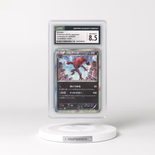 2013 Collection X - XY1 (Blue) #038/060 Zoroark - 1st Edition Holo (CGC 8.5 NM-MT+)