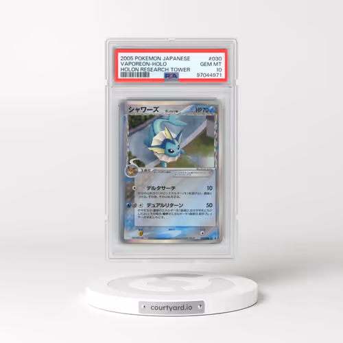 2005 Pokémon Holon Research Tower #030 Vaporeon - Holo (PSA 10 GEM MINT)