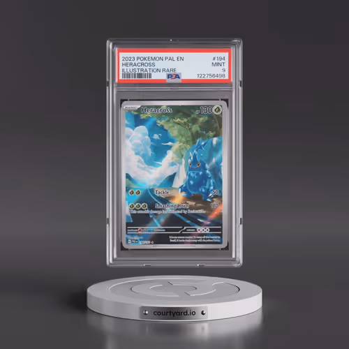 2023 Pokémon Pal EN-Paldea Evolved #194 Heracross - Illustration Rare (PSA 9 MINT)