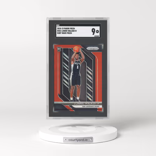 2018 Panini Prizm #251 Lonnie Walker IV - Ruby Wave Prizm (SGC 9 MINT)
