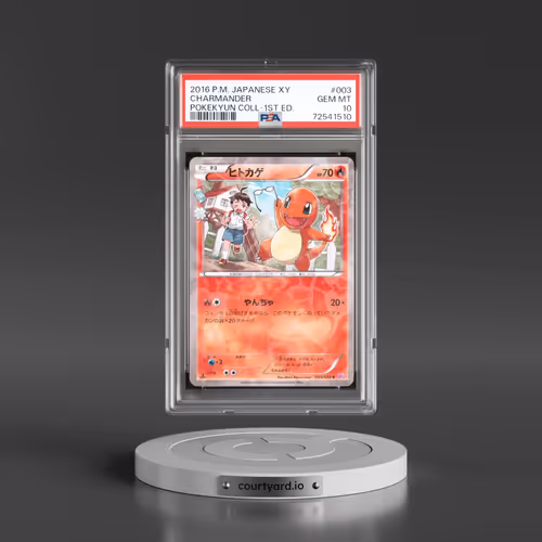 2016 Pokémon XY Pokekyun Collection #003 Charmander - 1st Edition (PSA 10 GEM MINT)