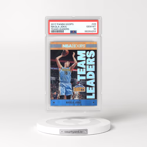 2017 Panini Hoops Team Leaders #28 Nikola Jokic (PSA 10 GEM MINT)