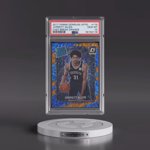 2017 Panini Donruss Optic #179 Jarrett Allen - Fast Break Orange (PSA 10 GEM MINT)
