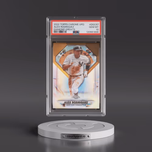 2022 Topps Chrome Update Diamond Greats #DGC67 Alex Rodriguez (PSA 10 GEM MINT)