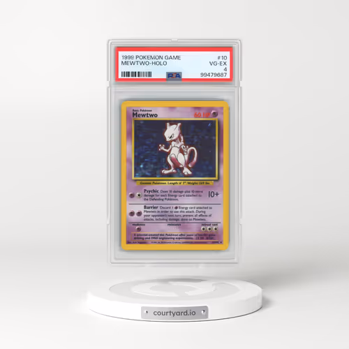 1999 Pokémon Game #10 Mewtwo - Holo (PSA 4 VG-EX)