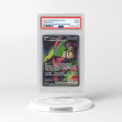 2024 Pokémon Sfa EN-Shrouded Fable #090 Okidogi EX - Holo Special Illustration Rare (PSA 9 MINT)