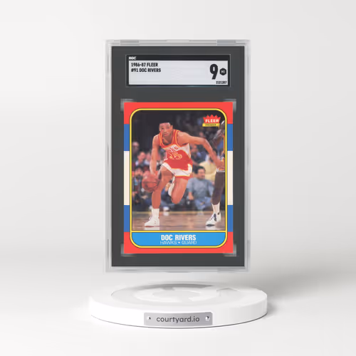 1986 Fleer #91 Doc Rivers (SGC 9 MINT)