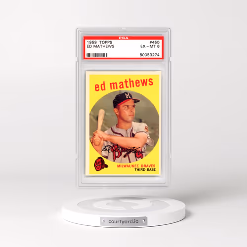 1959 Topps #450 Ed Mathews (PSA 6 EX-MT)