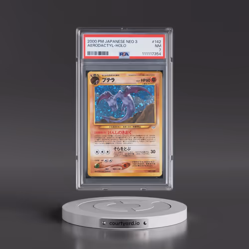 2000 Pokémon Neo 3 #142 Aerodactyl - Holo (PSA 7 NM)