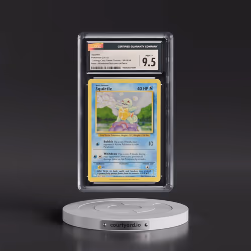 2023 Pokémon Clb-Trading Card Game Classic Blastoise & Suicune EX Deck #001 Squirtle (CGC 9.5 MINT+)