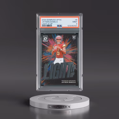2024 Panini Donruss Optic Light It Up #8 Jayden Daniels (PSA 9 MINT)