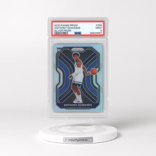 2020 Panini Prizm #258 Anthony Edwards - Silver Prizm (PSA 9 MINT)