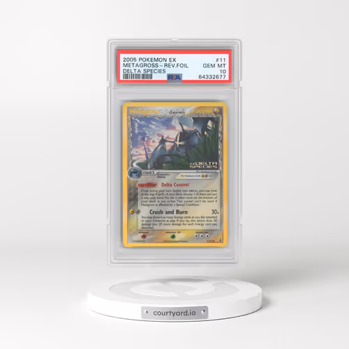 2005 Pokémon EX Delta Species #11 Metagross - Reverse Foil (PSA 10 GEM MINT)