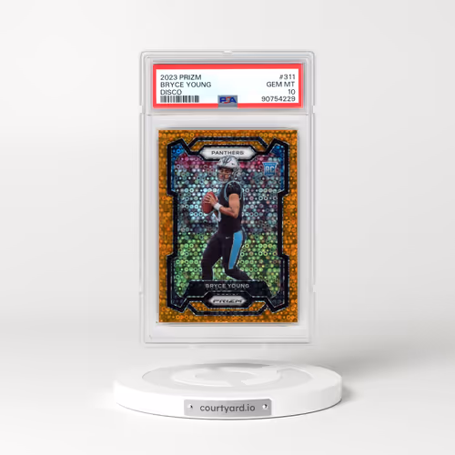 2023 Panini Prizm #311 Bryce Young - Disco Prizm (PSA 10 GEM MINT)