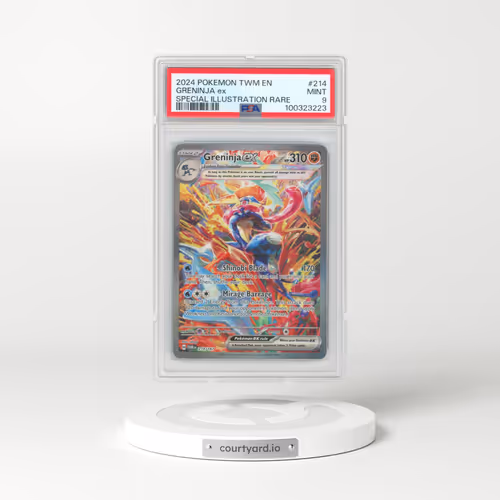 2024 Pokémon Twm EN-Twilight Masquerade #214 Greninja EX - Holo Special Illustration Rare (PSA 9 MINT)