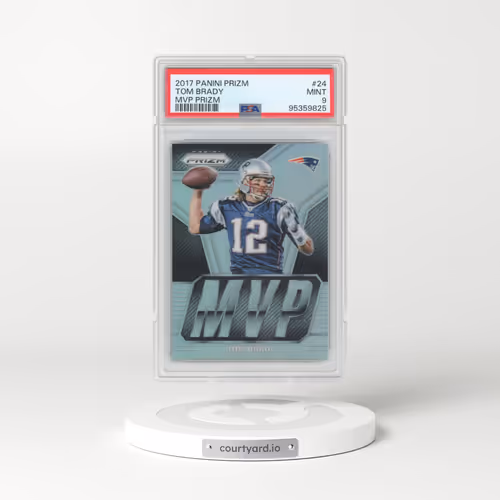 2017 Panini Prizm MVP Prizm #24 Tom Brady (PSA 9 MINT)