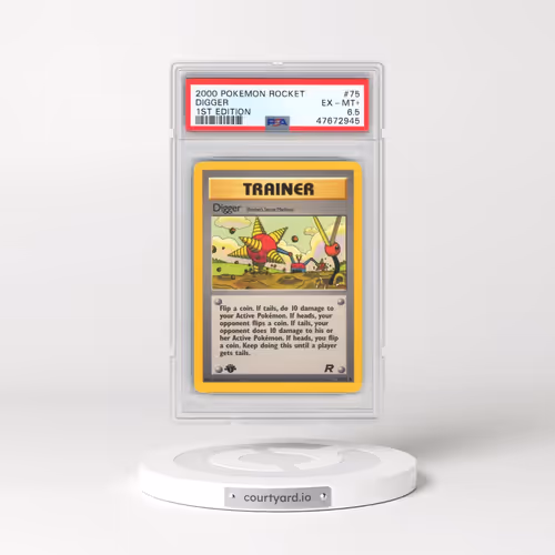2000 Pokémon Rocket #75 Digger - 1st Edition (PSA 6.5 EX-MT+)