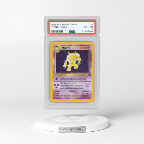 1999 Pokémon Fossil #8 Hypno - Holo (PSA 6 EX-MT)