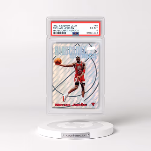 1997 Stadium Club Hardcourt Heroics #H1 Michael Jordan (PSA 6 EX-MT)