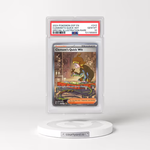 2024 Pokémon Ssp EN-Surging Sparks #243 Clemont's Quick Wit - Special Illustration Rare (PSA 10 GEM MINT)
