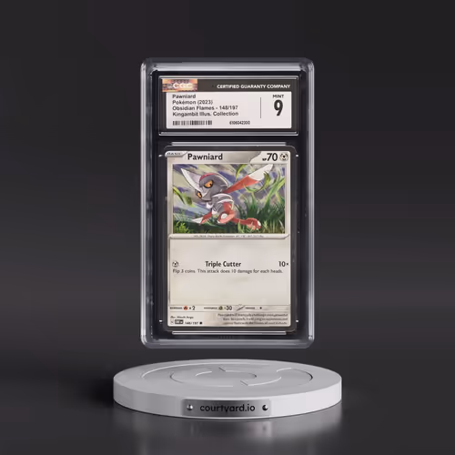 2024 Pokémon Obf EN-Obsidian Flames #148 Pawniard - Shrouded Fable Illustration Collection (CGC 9 MI