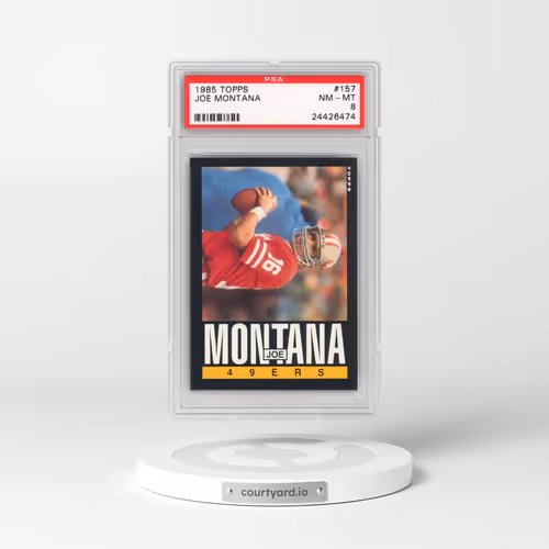 1985 Topps #157 Joe Montana (PSA 8 NM-MT)