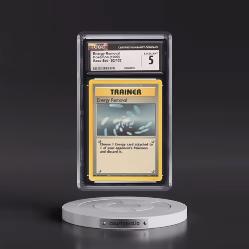 1999 Base Set #92/102 Energy Removal (CGC 5 EX)