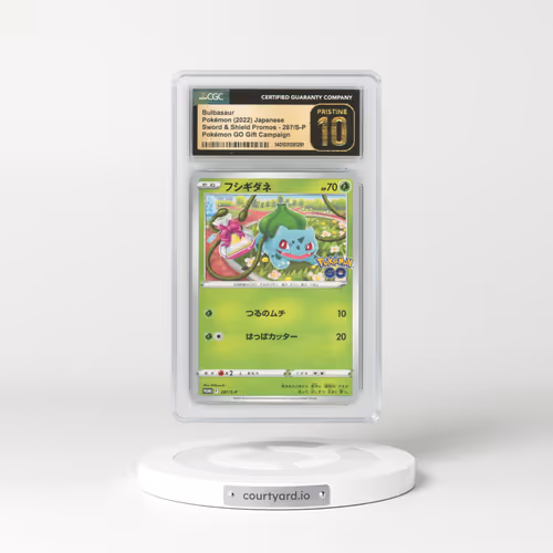2019 Japanese Sword & Shield Promos #287/S-P Bulbasaur (CGC 10 PRISTINE)