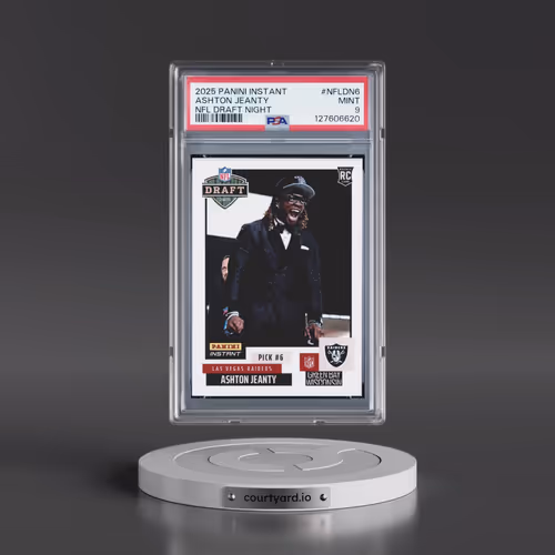 2025 Panini Instant NFL Draft Night #NFLDN6 Ashton Jeanty (PSA 9 MINT)
