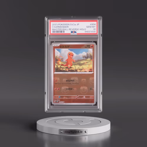 2023 Pokémon Sv2a-Pokémon 151 #004 Charmander - Reverse Holo Master Ball (PSA 10 GEM MINT)