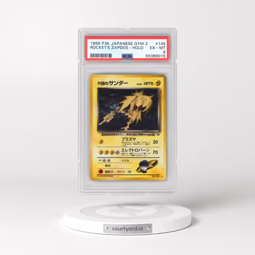 1999 Pokémon Gym 2 #145 Rocket's Zapdos - Holo (PSA 6 EX-MT)