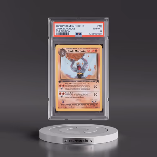2000 Pokémon Rocket #40 Dark Machoke - 1st Edition (PSA 8 NM-MT)
