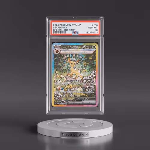 2024 Pokémon Sv8a-Terastal Fest EX #200 Leafeon EX - Holo Special Art Rare (PSA 10 GEM MINT)