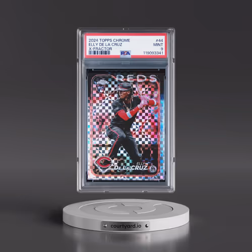 2024 Topps Chrome #44 Elly de La Cruz - X-Fractor (PSA 9 MINT)
