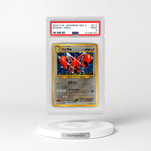 2000 Pokémon Neo 2 #212 Scizor - Holo (PSA 9 MINT)