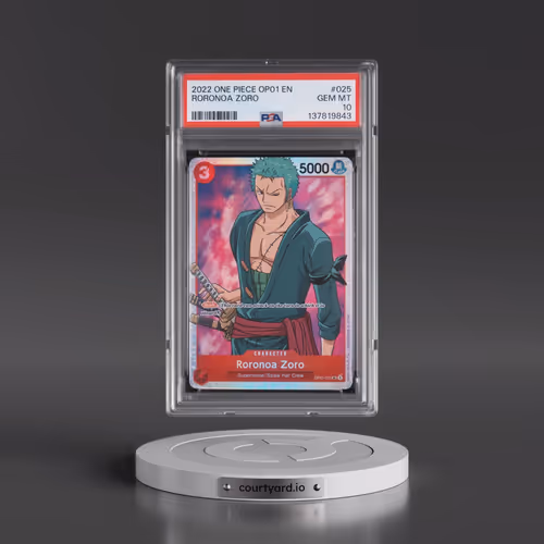 2022 One Piece OP01-Romance Dawn #025 Roronoa Zoro (PSA 10 GEM MINT)